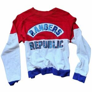 PINK Victoria's Secret Red and White Kids Sweatshirt